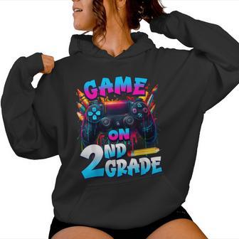 Controller Game On 2Nd Grade First Day Of School Boys Kids Women Hoodie - Thegiftio UK