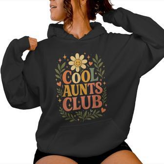 Cool Aunts Club Motif De Marguerite Floral Rétro Et Amusant Pour Tante Sweat à capuche femme - Cadeauxyz