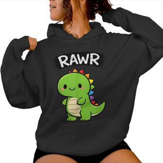 Cool Cute Kawaii Dinosaur Lover Pun Women Women Hoodie - Thegiftio UK