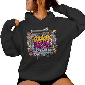 Crazy Sexy Cool Humor Girl Music Festival Women Hoodie - Thegiftio UK