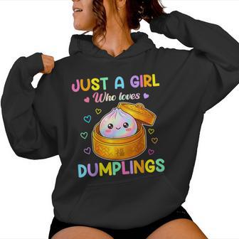 Cute Dumpling Kawaii Anime Just A Girl Who Loves Dumplings Women Hoodie | Seseable UK