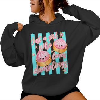 Cute Dumpling Kawaii Anime Just A Girl Who Loves Dumplings Women Hoodie - Thegiftio UK