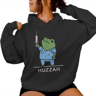 Cute Frog Nurse Week Appreciation Nurse Women Hoodie - Thegiftio UK