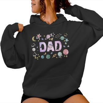 Dad Outer Space Galaxy Birthday Girl 1St Trip Around The Sun Women Hoodie - Thegiftio UK
