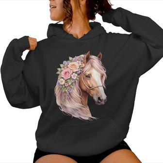 Disfraz De Caballo Floral Para Niña In Mangas Sudadera con capucha para mujer - Regaloses