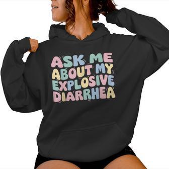 Divertente Inappropriato Imbarazzante Gag Meme Adulto Umorismo Donne Felpa con cappuccio da donna - Novitaregali