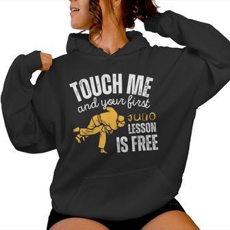 Divertido Arte De Judo Para Hombres Es Niños Judoka Deporte Luchador Amante Sudadera con capucha para mujer - Regaloses