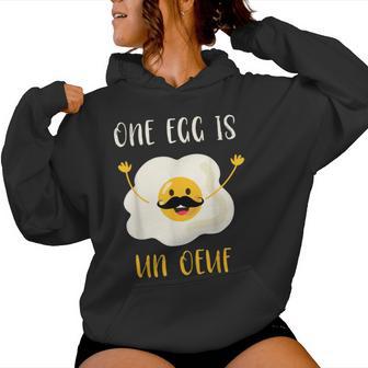 Divertido Huevo Francés Broma Yema De Huevo Sudadera con capucha para mujer - Regaloses