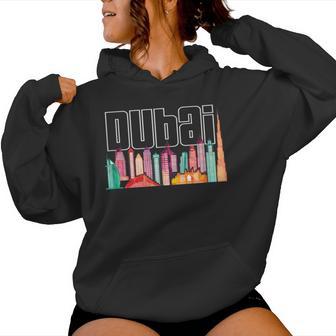 Dubai City Horizont Hombres Es Jóvenes Sudadera con capucha para mujer - Regaloses