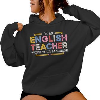 Ela English Teacher Women Hoodie - Thegiftio UK
