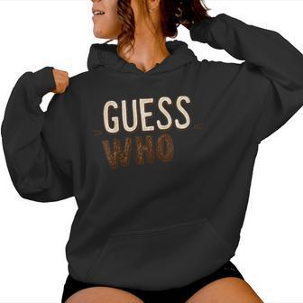 Emblème Guess Who Sweat à capuche femme - Cadeauxyz