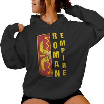 Escudo Legionario Del Imperio Romano Sudadera con capucha para mujer - Regaloses