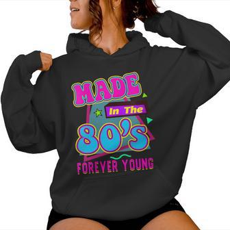Fabriqué Aux Années 80 Rétro Étéintage Coloré Fêteur Le Thème Des Années 90 Pour Hommes Sweat à capuche femme - Cadeauxyz