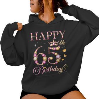 Feliz Cumpleaños 65 Años 65 Años Hombres Es Fiesta De Cumpleaños Sudadera con capucha para mujer - Regaloses