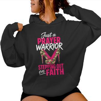 Female Prayer Warrior Faith Christian Spiritual Believer Women Hoodie - Thegiftio UK