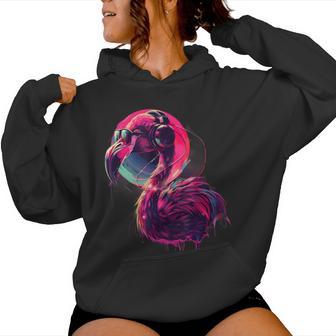 Flamingo Music Dj House Music Casque Producteur De Musique Sweat à capuche femme - Cadeauxyz