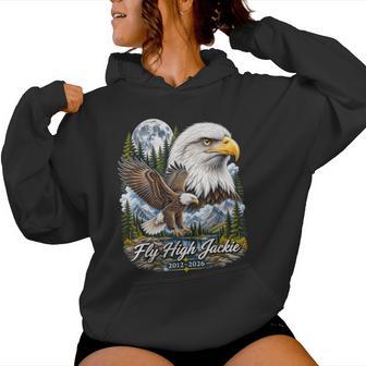 Fly High Jackie Jackie And Shadow Bald Eagle For Women Women Hoodie - Thegiftio UK