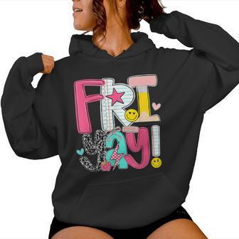 Fri-Yay Happy Friday Weekend Teacher Back To School Women Hoodie - Thegiftio UK