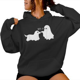 Boo Boo-P Ghost Dog Mom Puppy Halloween Kids Women Hoodie - Thegiftio UK