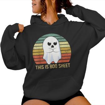 This Is Boo Sheet Ghost Halloween Costume Women Women Hoodie - Thegiftio UK