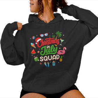 Christmas In July Squad Santa Summer Kids Women Hoodie | Seseable UK