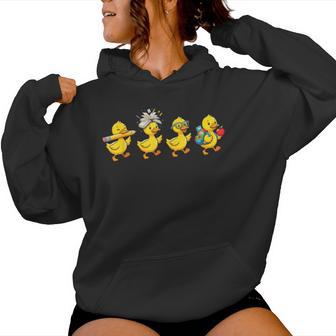Duck Back To School Teacher Student Women Hoodie - Thegiftio UK