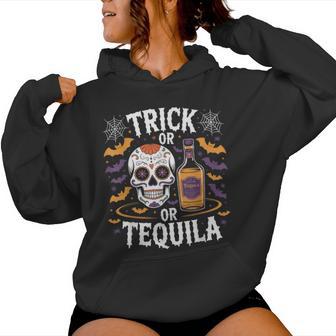 Halloween Trick Or Tequila Women Hoodie - Thegiftio UK