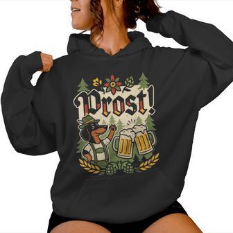 Oktoberfest Cute Hat Dog German Beer Party Women Women Hoodie - Thegiftio UK