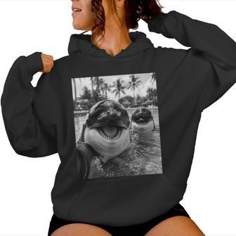 Orca Whale Selfie For And Cute Animal Women Hoodie - Thegiftio UK