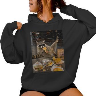 Raccoon Eating Taco Meme Kids Women Hoodie - Thegiftio UK