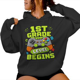 Gamer 1St Garde Back To School First Day Of First Grade Boys Women Hoodie - Thegiftio UK