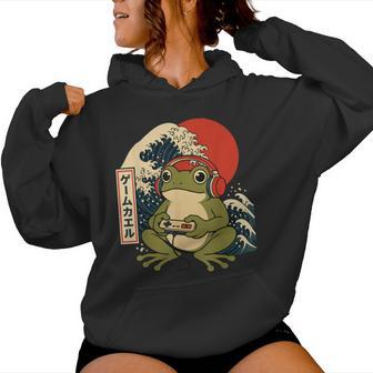 Grenouille Japonaise Pour Homme Garçon Jeuintage Sweat à capuche femme - Cadeauxyz