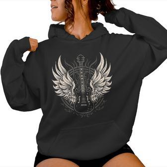 Guitare Avec Ailes D'art Graphique Pour Homme Enfant Sweat à capuche femme - Cadeauxyz