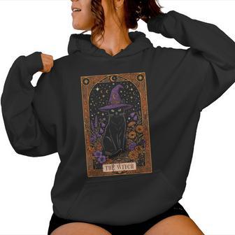 Halloween Black Cat Witch Tarot Costume Girls Kids Women Hoodie - Thegiftio UK