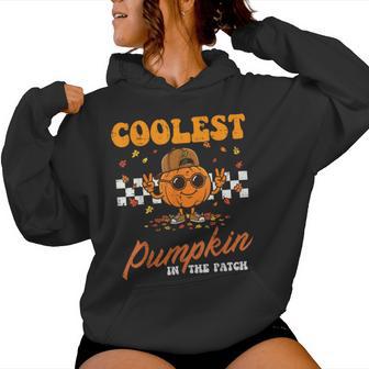 Halloween Coolest Pumpkin In The Patch Costume Fall Boy Kids Women Hoodie - Thegiftio UK
