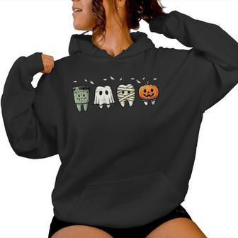 Halloween Dentist Th Ghost Dental Costume Kids Women Hoodie - Thegiftio UK