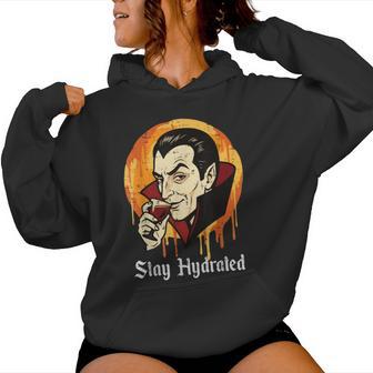 Halloween Dracula Stay Hydrated Costume Kids Women Hoodie - Thegiftio UK