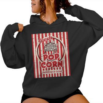Halloween Fresh Popcorn Costume Vintage Food Kids Women Hoodie - Thegiftio UK