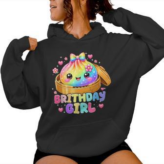 Happy Birthday Girl Kawaii Dumpling Anime Birthday Party Women Hoodie - Monsterry