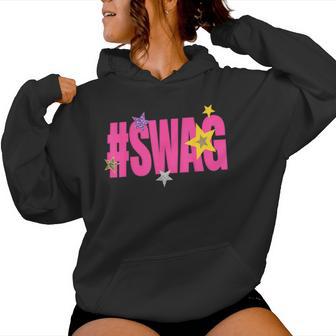 Hastag Swag Hot Pink Star Girls N Streetwear Women Hoodie - Thegiftio UK