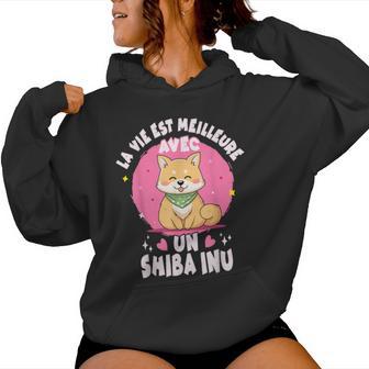 Hiba Inu Chien Enfant Filleie Avechibas Sweat à capuche femme - Cadeauxyz