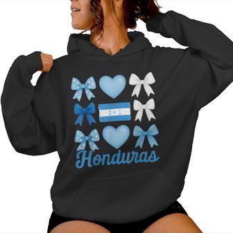 Honduras Girl Coquette Bow Hispanic Heritage Women Hoodie - Thegiftio UK