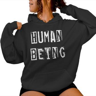 Human Being Cuello Sudadera con capucha para mujer - Regaloses