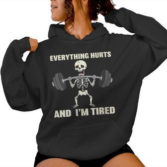 Humor Fitness Y Gimnasio Regalo Divertido Para Deportistas Cuello Sudadera con capucha para mujer - Regaloses