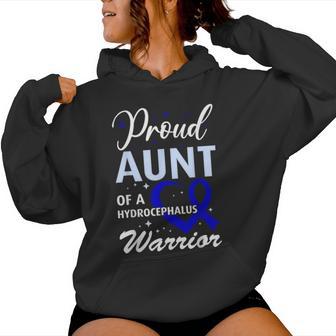 Hydrocephalus Awareness Proud Aunt Of Hydrocephalus Warrior Women Hoodie - Thegiftio UK