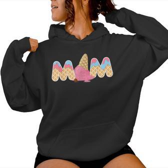 Ice Cream Mom 1St Birthday Matching Family Women Hoodie - Thegiftio UK