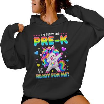 I'm Ready For Prek Unicorn Back To School Preschool Girl Kid Women Hoodie - Thegiftio UK