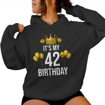 It's My 42歳の誕生日パーティー 42歳の誕生日 男性 女性 レディースパーカー - Kawaiitshirt