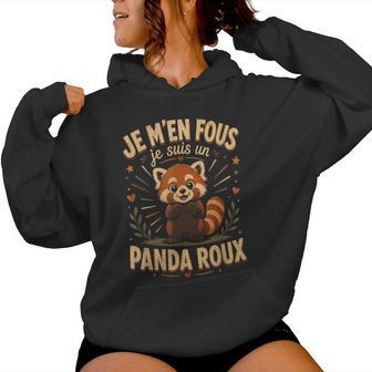 Je M’En Fous Jeuis Un Panda Roux Mignon Panda Roux Sweat à capuche femme - Cadeauxyz