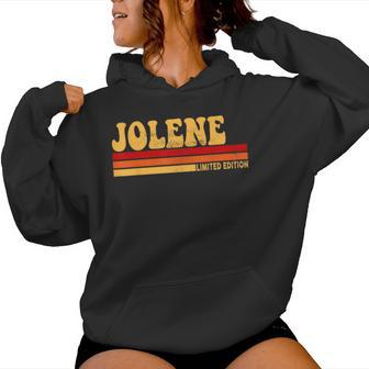 Jolene Name Personalized Cute Idea Vintage Jolene Women Hoodie - Thegiftio UK